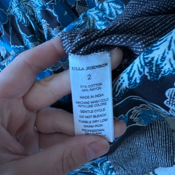 ULLA JOHNSON Nora floral cotton midi dress - Picture 10 of 10